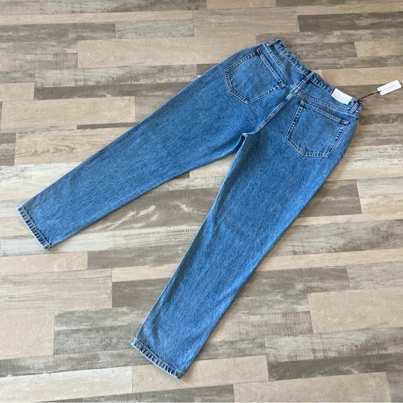 We Wore What Danielle High Rise Straight Leg Distressed Jeans Size 31 NWT EB - Picture 6 of 16